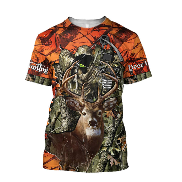 Hunting Deer Oreange Camo Unisex Shirts