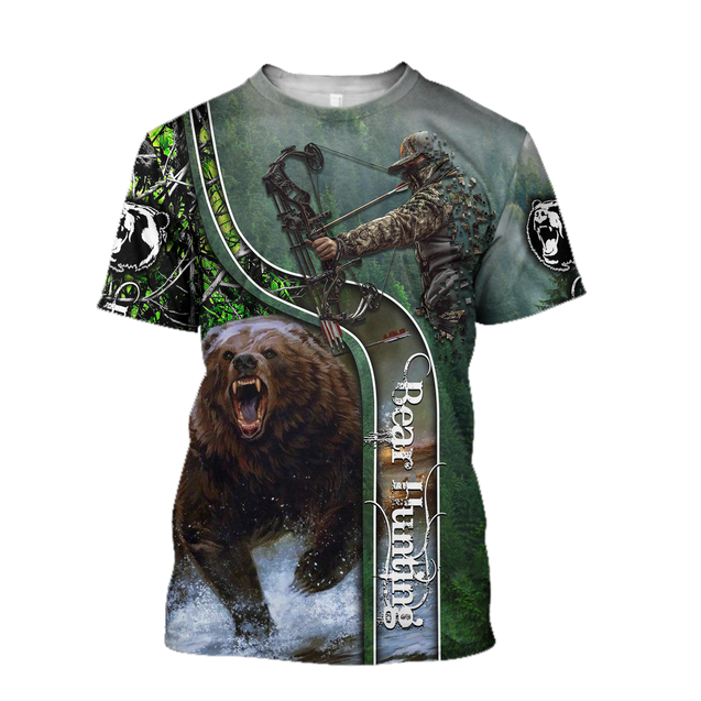 Bear hunting or Bow hunting camo 3D all over printed shirts for men and women AM111201 PL-Apparel-PL8386-T shirt-S-Vibe Cosy™