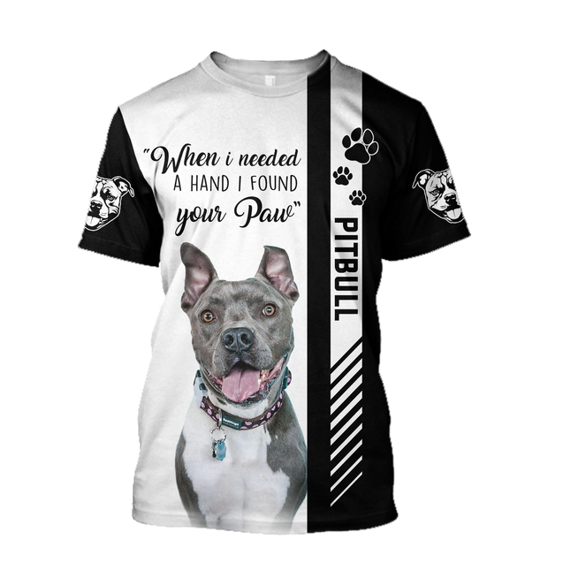 Pitbull 3D All Over Printed Shirts for Men and Women AM090105-Apparel-TT-T-Shirt-S-Vibe Cosy™