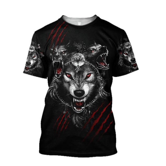 Wolf 3D All Over Printed Hoodie For Men and Women AM082071