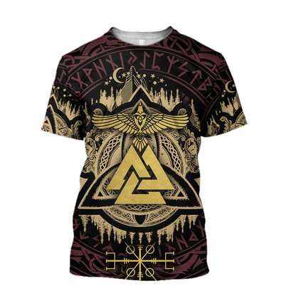 Valknut Viking All Over-ALL OVER PRINT HOODIES-HP Arts-T-Shirt-S-Vibe Cosy™