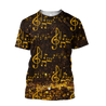 Music Note 3D All Over Printes-Apparel-HP Arts-T-Shirt-S-Vibe Cosy™