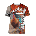 Rooster 3D All Over Printed Shirts for Men and Women AM030102-Apparel-TT-T-Shirt-S-Vibe Cosy™