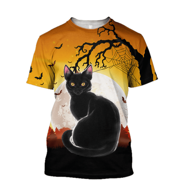 Halloween Black Cat 3D For Men And Woman AM072085-LAM