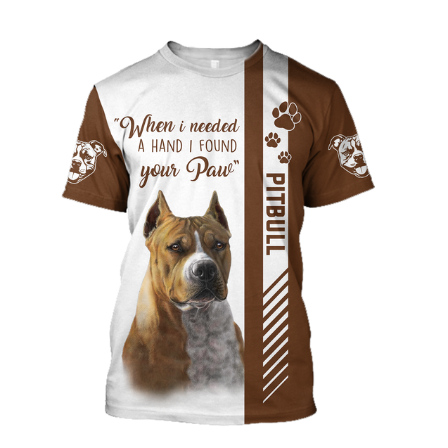 Pitbull 3D All Over Printed Shirts for Men and Women AM090106-Apparel-TT-T-Shirt-S-Vibe Cosy™