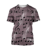 Musical Notes 3D All Over Printes-Apparel-HP Arts-T-Shirt-S-Vibe Cosy™