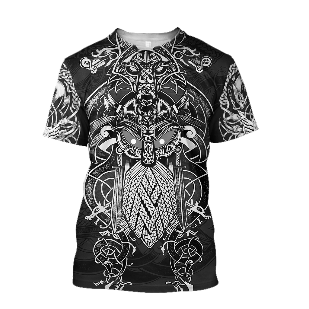 Odin Viking Tattoo Style Pullover - Vibe Cosy™