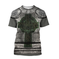 Irish Armor Knight Warrior Chainmail 3D All Over Printed Shirts For Men and Women AM280201-Apparel-TT-T-Shirt-S-Vibe Cosy™