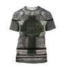 Irish Armor Knight Warrior Chainmail 3D All Over Printed Shirts For Men and Women AM280201-Apparel-TT-T-Shirt-S-Vibe Cosy™