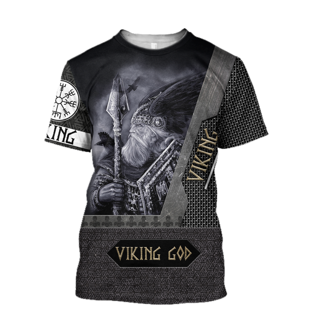 VIKING GOD 3D ALL OVER PRINTED-Apparel-HP Arts-T-Shirt-S-Vibe Cosy™