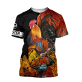 Rooster 3D All Over Printed Shirts for Men and Women AM030104-Apparel-TT-T-Shirt-S-Vibe Cosy™