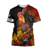 Rooster 3D All Over Printed Shirts for Men and Women AM030104-Apparel-TT-T-Shirt-S-Vibe Cosy™