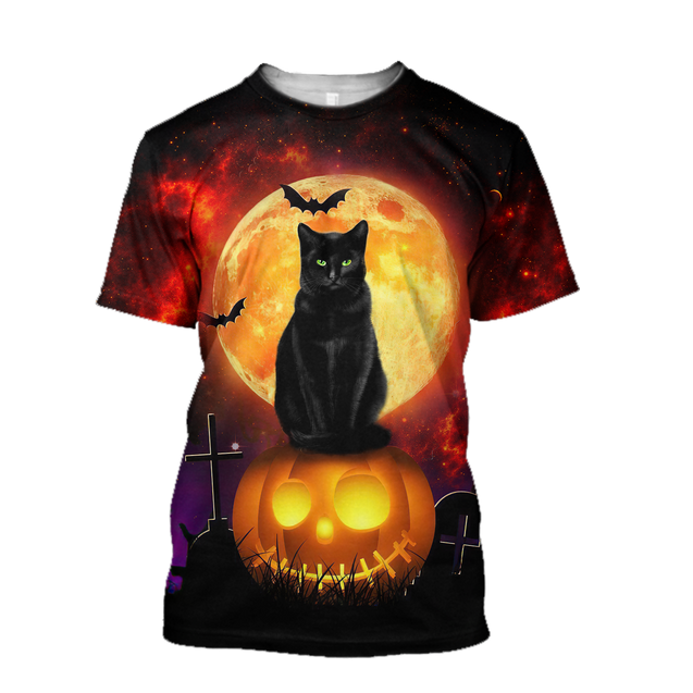 Halloween Black Cat 3D For Men And Woman AM072084-LAM