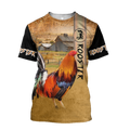 Rooster 3D All Over Printed Shirts for Men and Women AM251201-Apparel-TT-T-Shirt-S-Vibe Cosy™