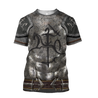 Lithuania Armor Knight Warrior Chainmail 3D All Over Printed Shirts For Men and Women AM120301-Apparel-TT-T-Shirts-S-Vibe Cosy™