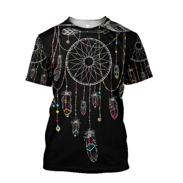 Native American Dreamcatcher 3D All Over Printed Shirts For Men and Women TT062060-Apparel-TT-T-Shirts-S-Vibe Cosy™