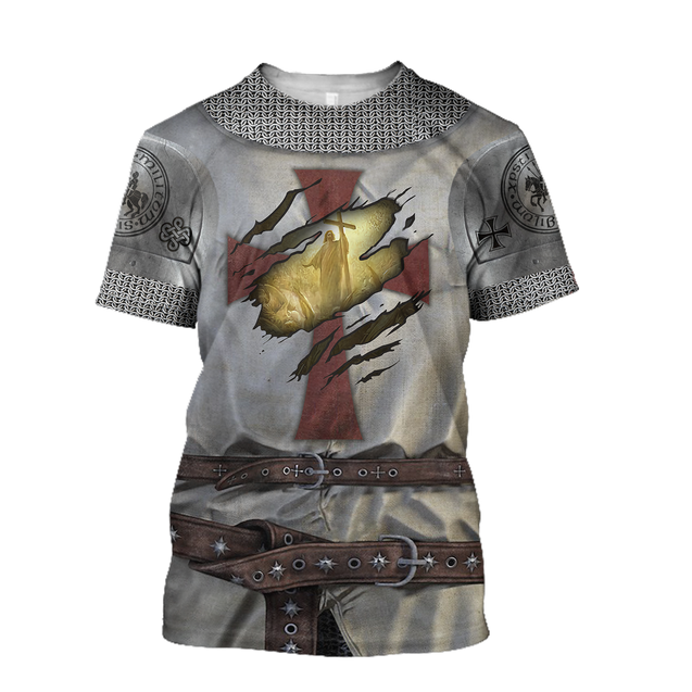 Knight Templar 3D All Over Printed Shirts For Men and Women-Apparel-HP Arts-T-Shirt-S-Vibe Cosy™