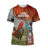 Rooster 3D All Over Printed Shirts for Men and Women AM030101-Apparel-TT-T-Shirt-S-Vibe Cosy™