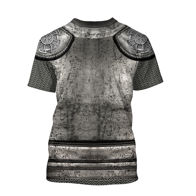 Irish Armor Warrior Knight Chainmail 3D All Over Printed Shirts For Men and Women AM270201-Apparel-TT-Hoodie-S-Vibe Cosy™