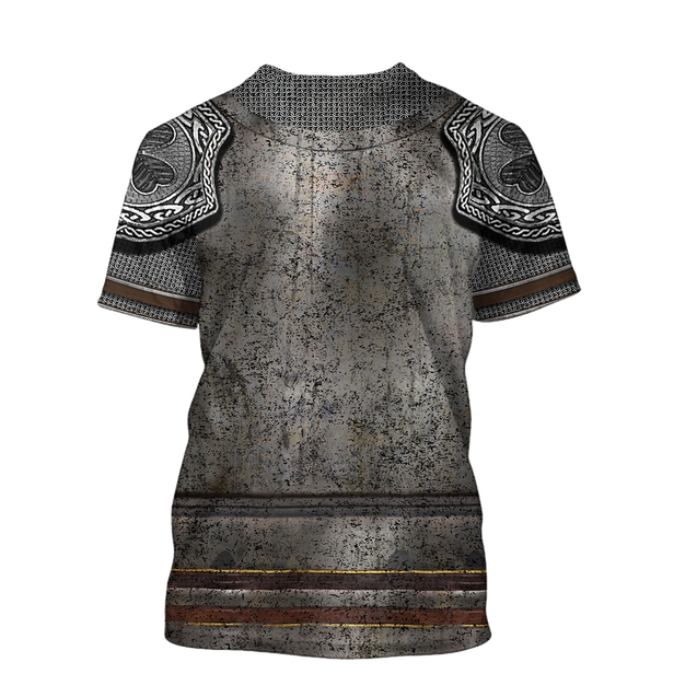 Irish Armor Knight Warrior Chainmail 3D All Over Printed Shirts For Men and Women AM050302-Apparel-TT-Hoodie-S-Vibe Cosy™