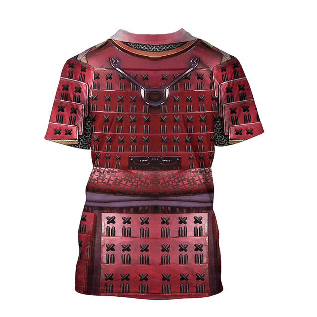 3D All Over Printed Samurai Red Armor-Apparel-6teenth World-T-Shirt-S-Vibe Cosy™