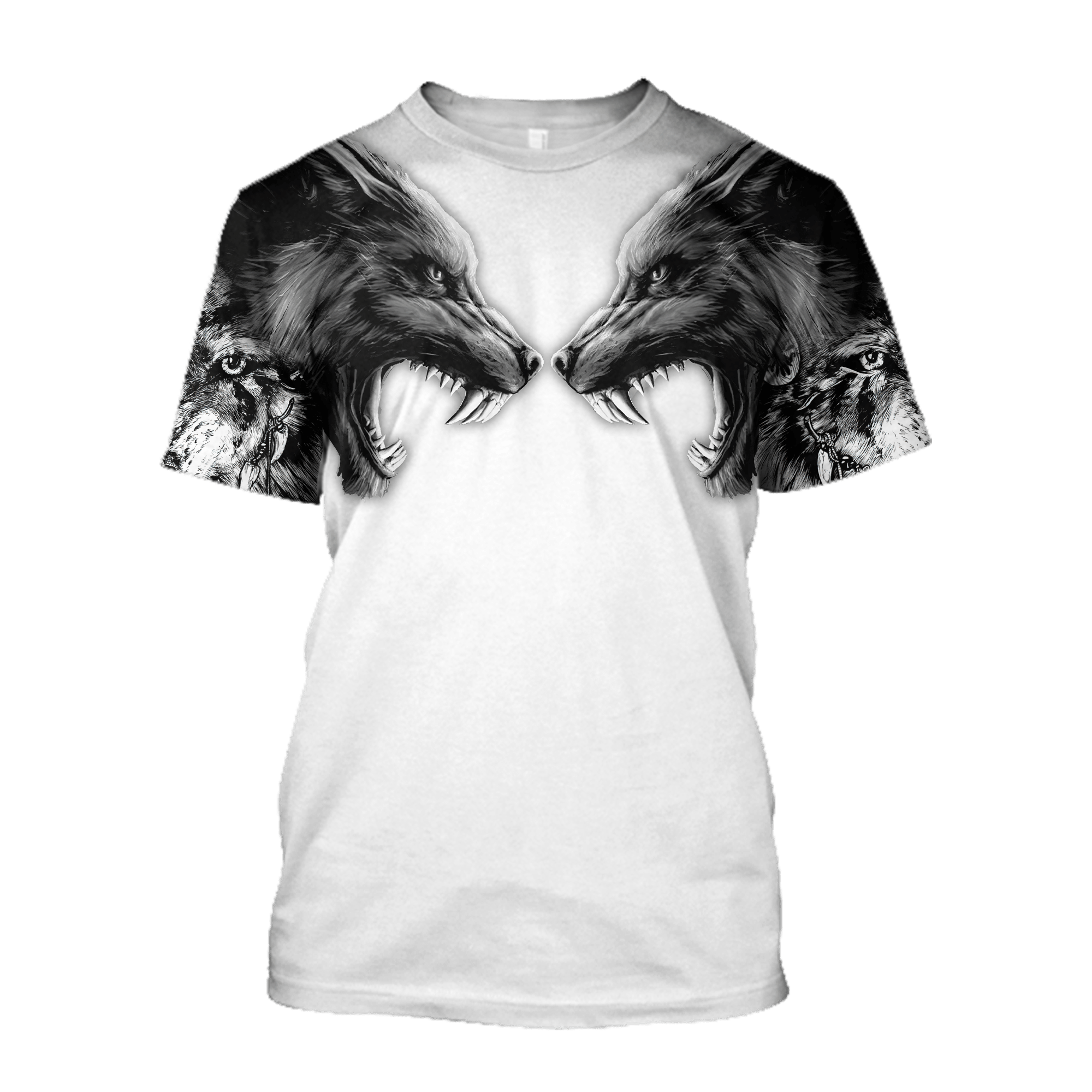 Tattoo wolf 3D hoodie shirt for men and women AM102014S