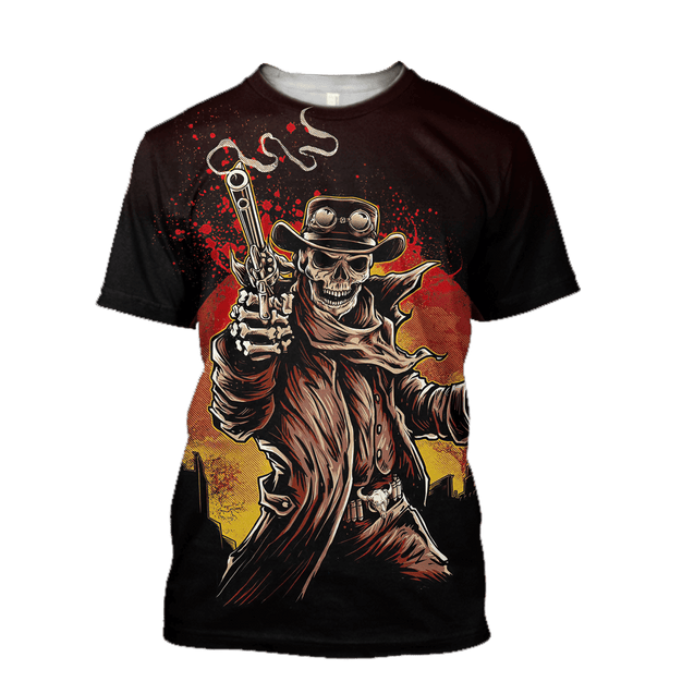 Cowboy Skeleton 3D all over printed for men and women PL18082003