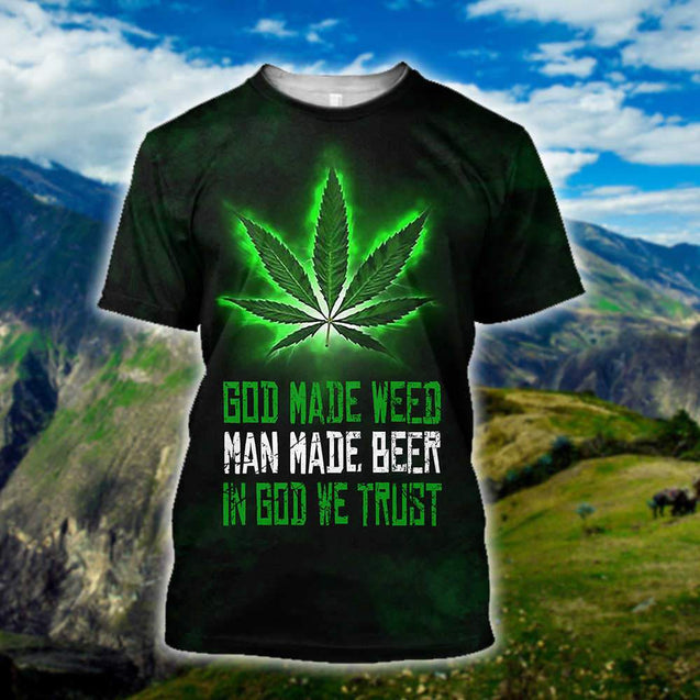 Hippie Green 3D All Over Printed Hoodie Shirt Limited by SUN AM310301-Apparel-SUN-T-Shirt-S-Vibe Cosy™