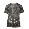 Lithuania Armor Knight Warrior Chainmail 3D All Over Printed Shirts For Men and Women AM120302-Apparel-TT-T-Shirts-S-Vibe Cosy™