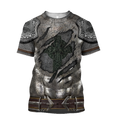 Irish Armor Knight Warrior Chainmail 3D All Over Printed Shirts For Men and Women AM050302-Apparel-TT-T-Shirts-S-Vibe Cosy™
