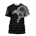Vikings - The Raven of Odin Tattoo version 2.0-Apparel-HP Arts-T-Shirt-S-Vibe Cosy™