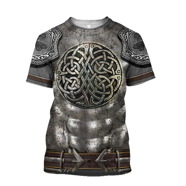 Irish Armor Warrior Knight Chainmail 3D All Over Printed Shirts For Men and Women AM250205-Apparel-TT-T-Shirt-S-Vibe Cosy™