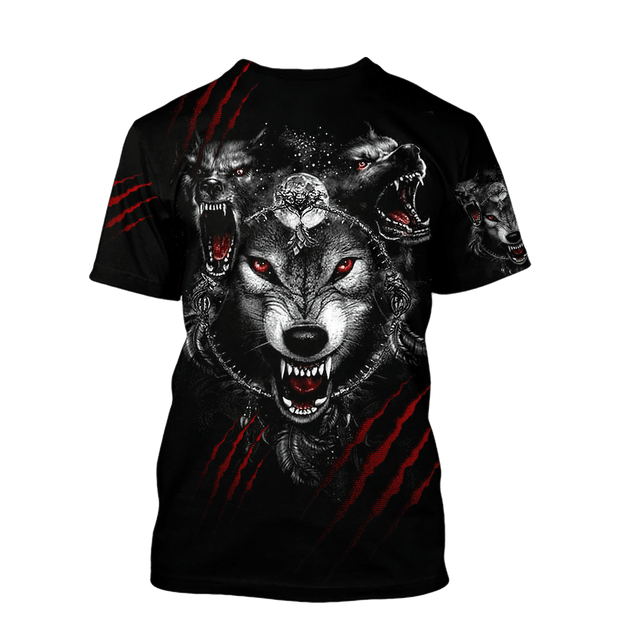 Wolf 3D All Over Printed Hoodie For Men and Women AM082071S1