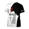 Premium Christian Jesus Catholic Customize Name 3D Printed Unisex Shirts