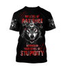 Wolf 3D All Over Printed Hoodie For Men and Women AM082071