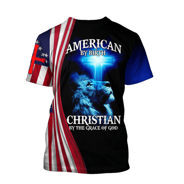 American By Birth Christian By The Grace Of God 3D All Over Printed Shirts For Men and Women TA09082002