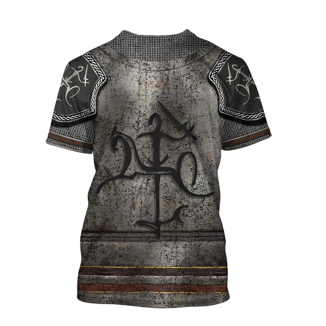 Lithuania Armor Knight Warrior Chainmail 3D All Over Printed Shirts For Men and Women AM120301-Apparel-TT-Hoodie-S-Vibe Cosy™