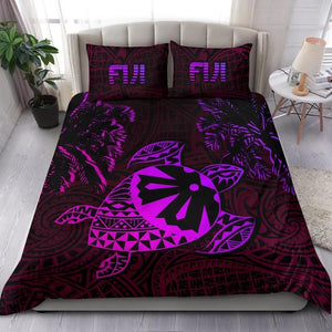 Fiji Islands Purple Tapa Melanesia Bedding Set