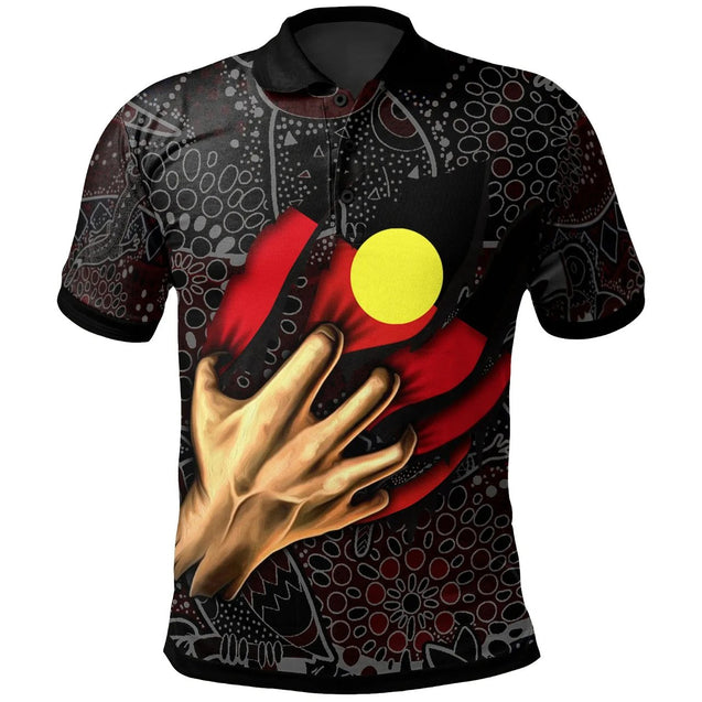 Aboriginal Flag Inside Aboriginal Art 3D design printed shirts