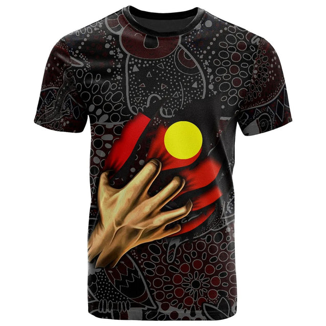 Aboriginal Flag Inside Aboriginal Art 3D design printed shirts