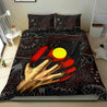 Aboriginal Flag Inside Aboriginal Art Bedding Set