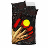 Aboriginal Flag Inside Aboriginal Art Bedding Set