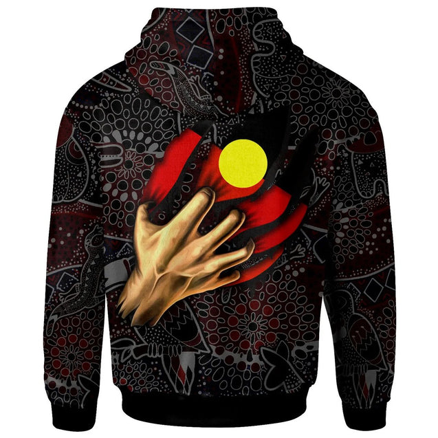 Aboriginal Flag Inside Aboriginal Art 3D design printed shirts