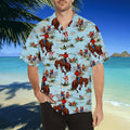 Cowboy Blue Hawaiian Shirt TQH20072801-Apparel-TQH-Hawaiian shirt-S-Vibe Cosy™