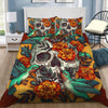 Floral Skulls With Birds Bedding Set DQB07202002-TQH-BEDDING SETS-TQH-Twin-Vibe Cosy™