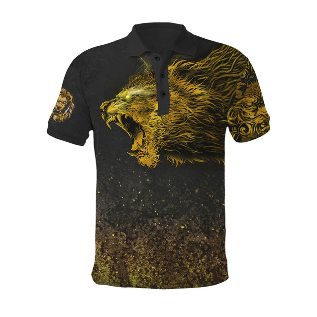 King Lion Tattoo 3D Over Printed Unisex Shirts