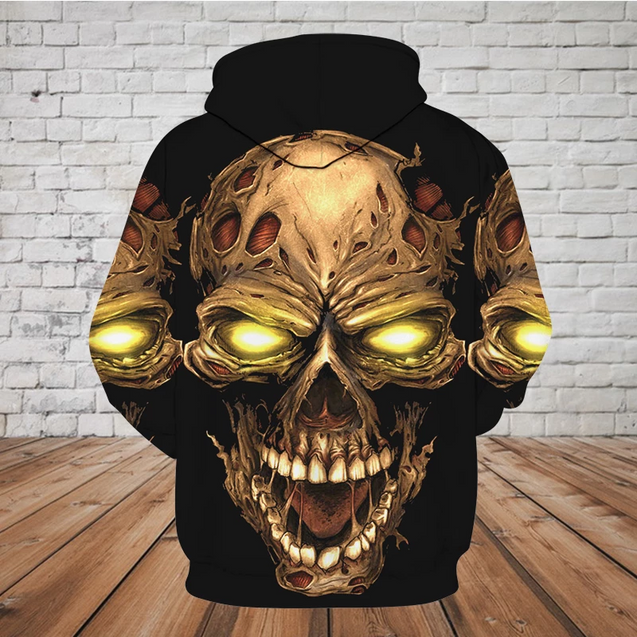 SKULL 3D HOODIE_SCREAMING SKULL PL310-Apparel-PL8386-Hoodie-S-Vibe Cosy™