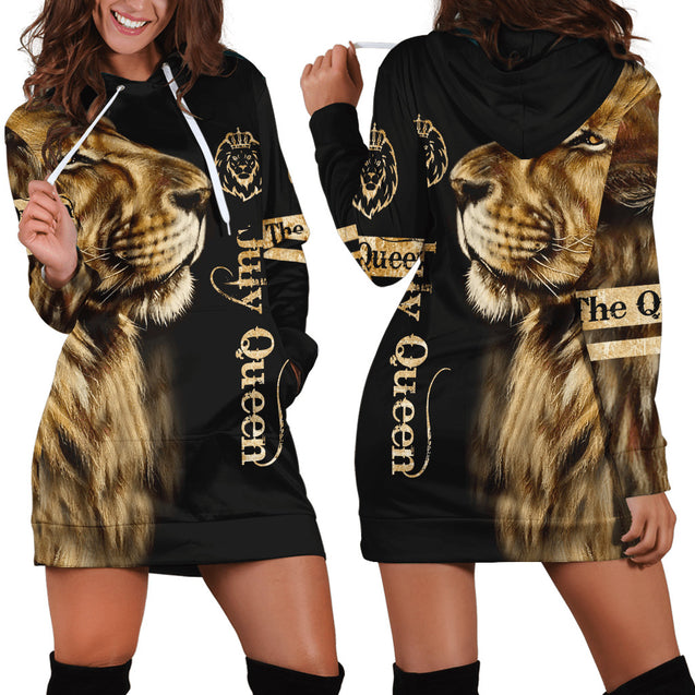 July Lion Queen 3D All Over Printed Shirt for Women