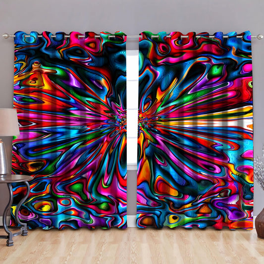 Hippie Lover Window Curtains TQH200704-Curtains-TQH-52'' x 63''-Vibe Cosy™
