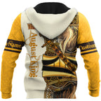 Custom Name August King Lion 3D All Over Printed Unisex Shirts